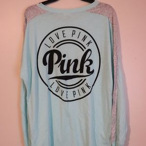 Medium Blue Long Sleeve Top